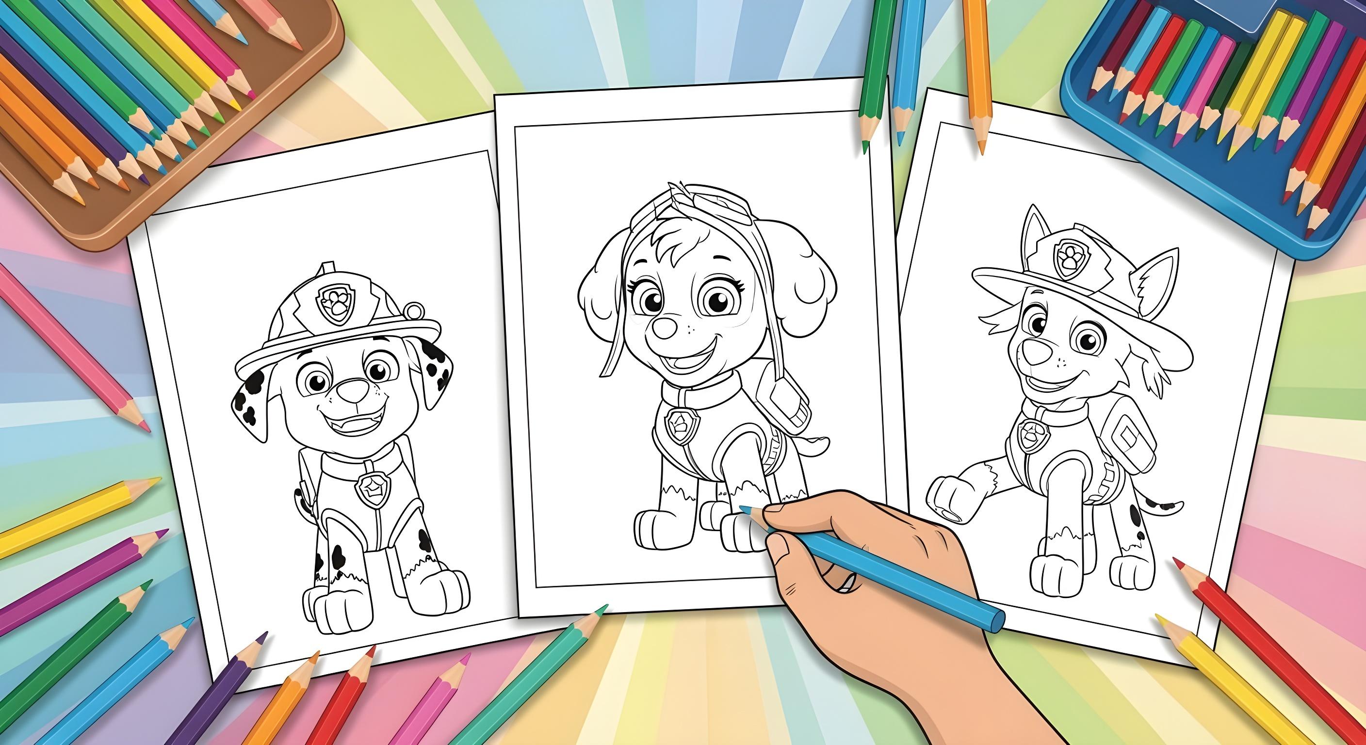Printable Coloring Pages for Paw Patrol