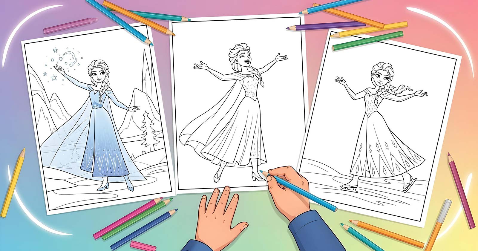 Printable Coloring Pages for Elsa