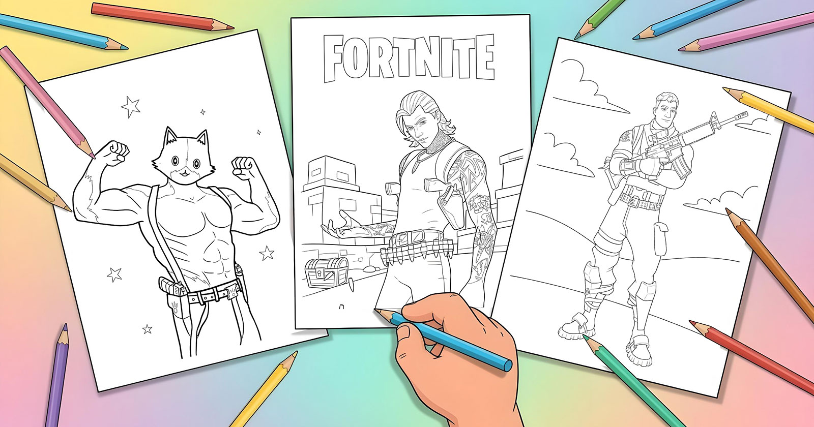 Printable Coloring Pages for Fortnite