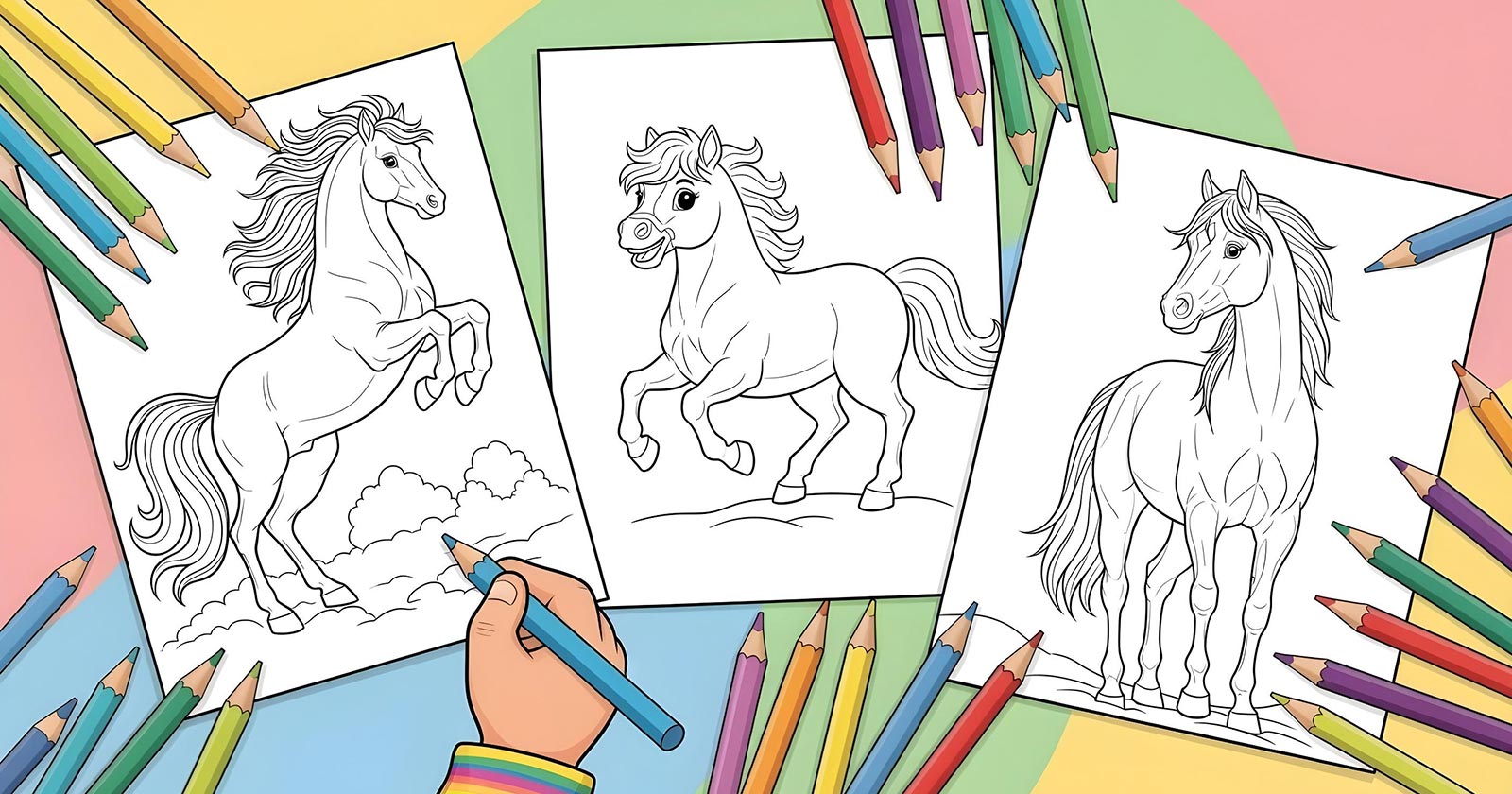 Printable Coloring Pages for Horse