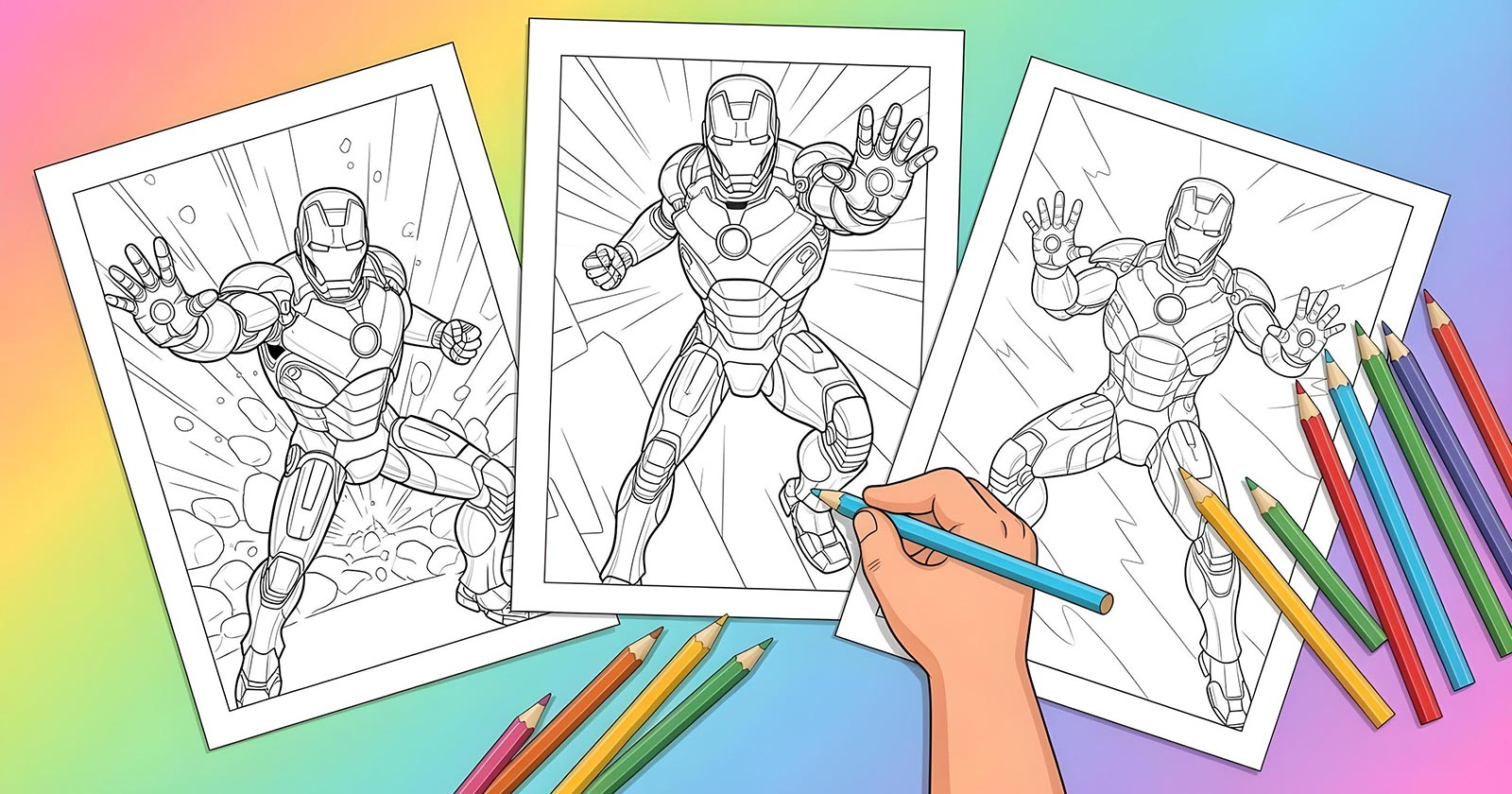 Printable Coloring Pages for Iron Man