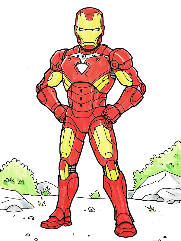 Iron Man Coloring Pages