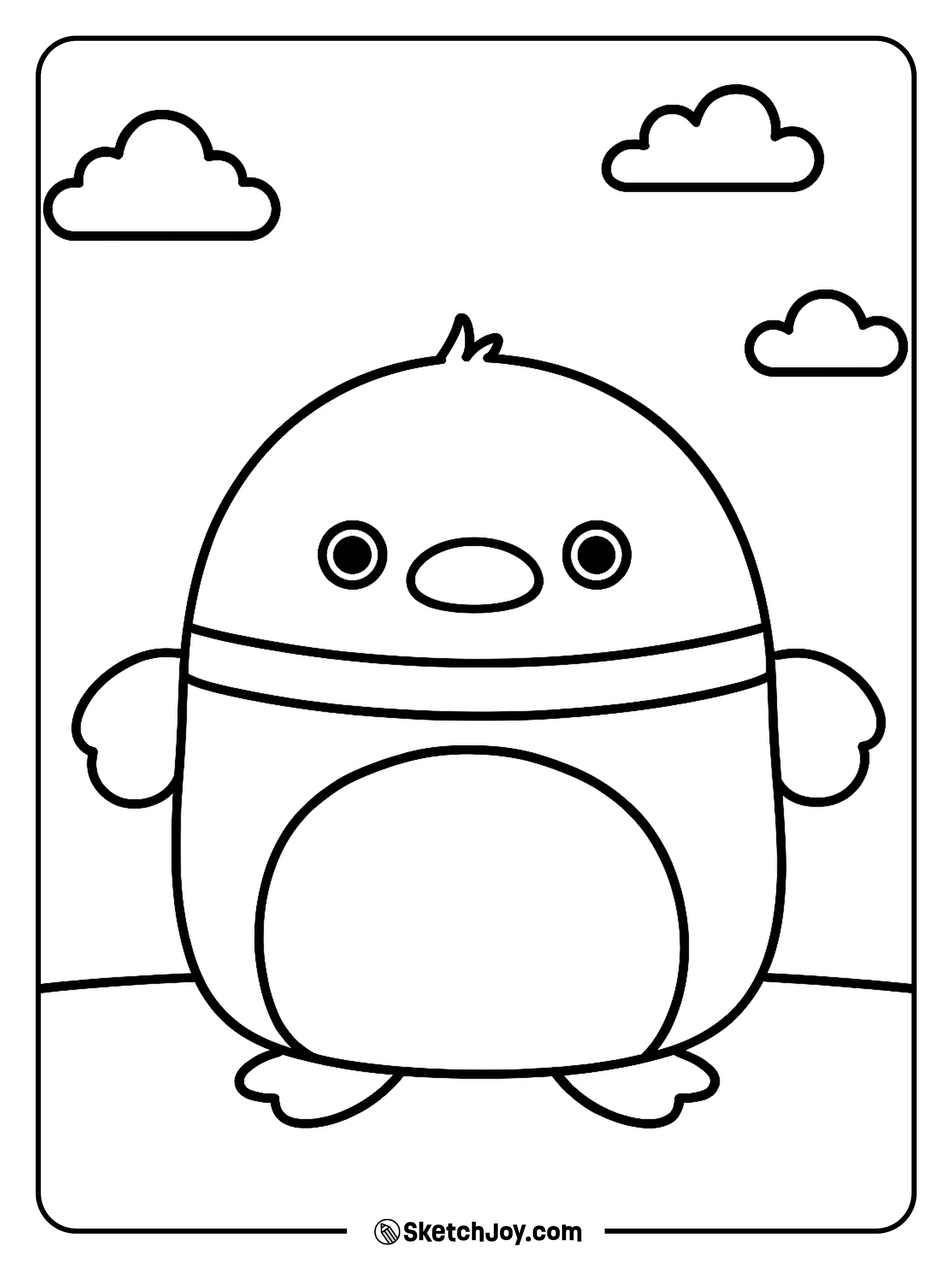 Avery the duck stands proudly in a peaceful meadow.