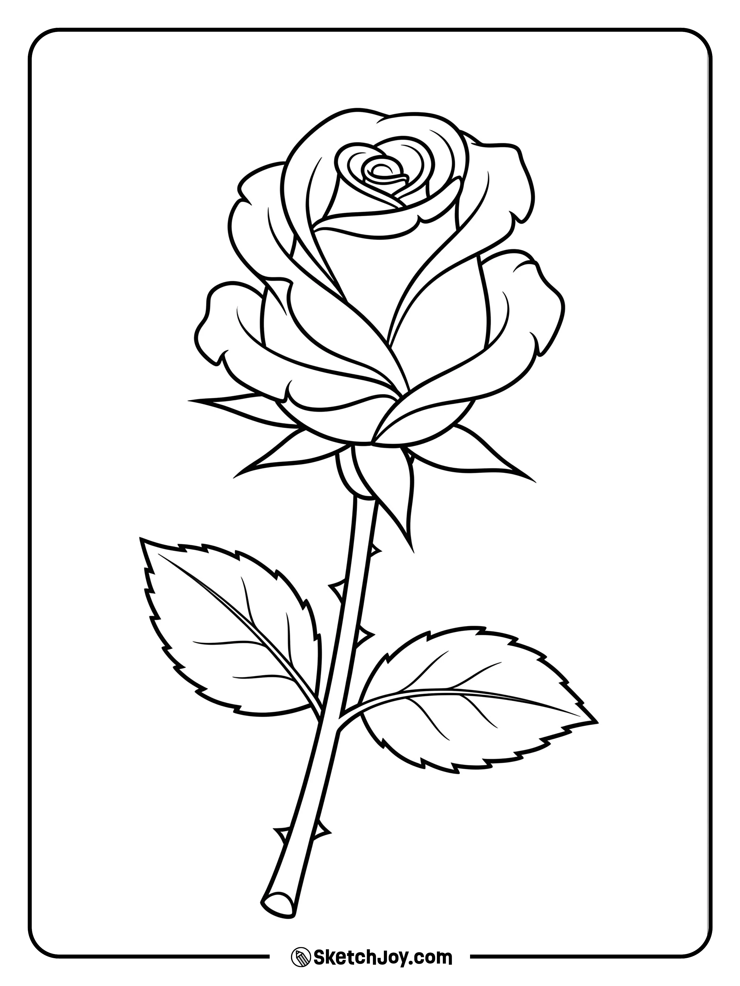 A beautiful, real-looking rose in full bloom.
