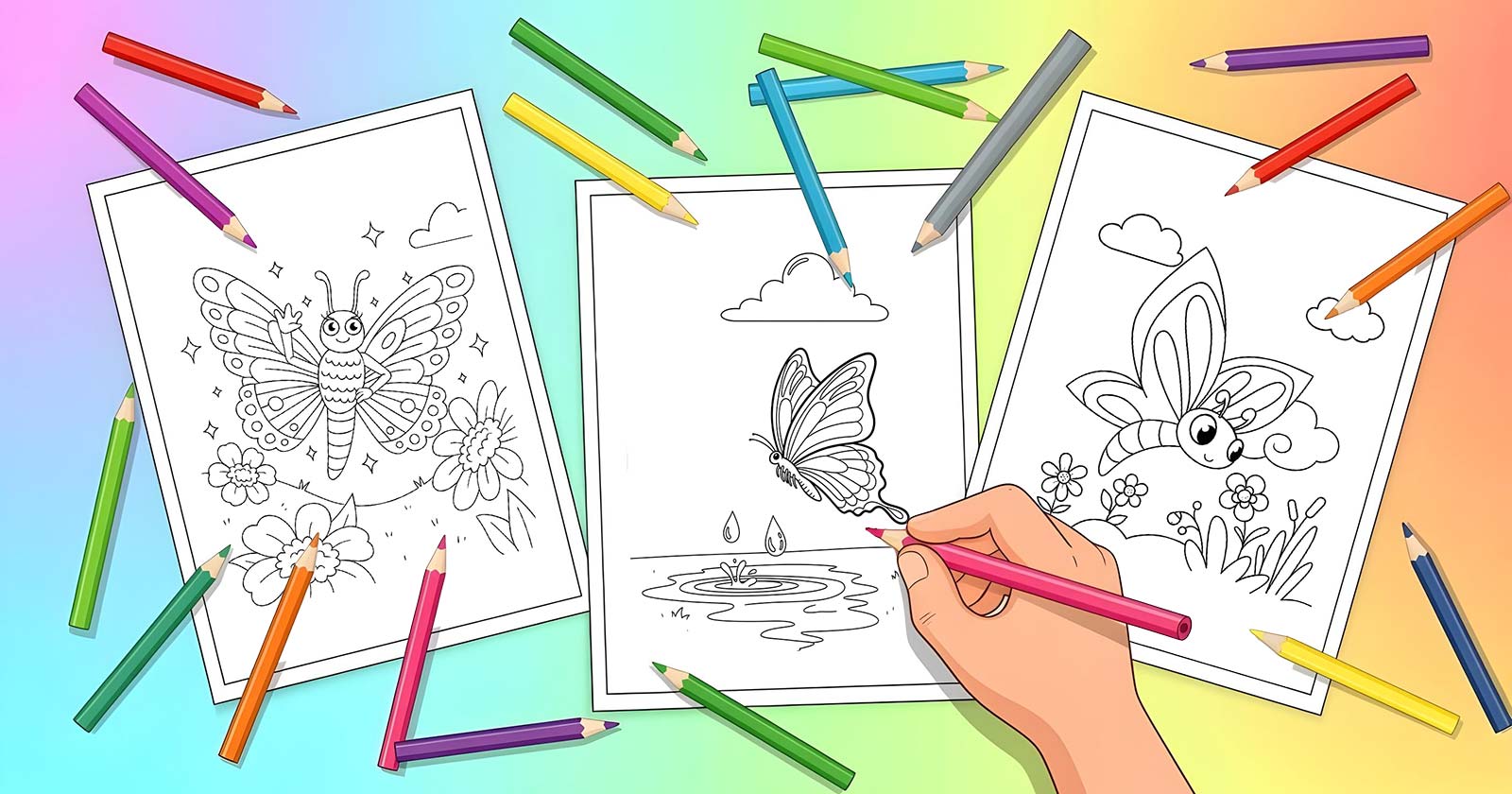Printable Coloring Pages for Butterfly