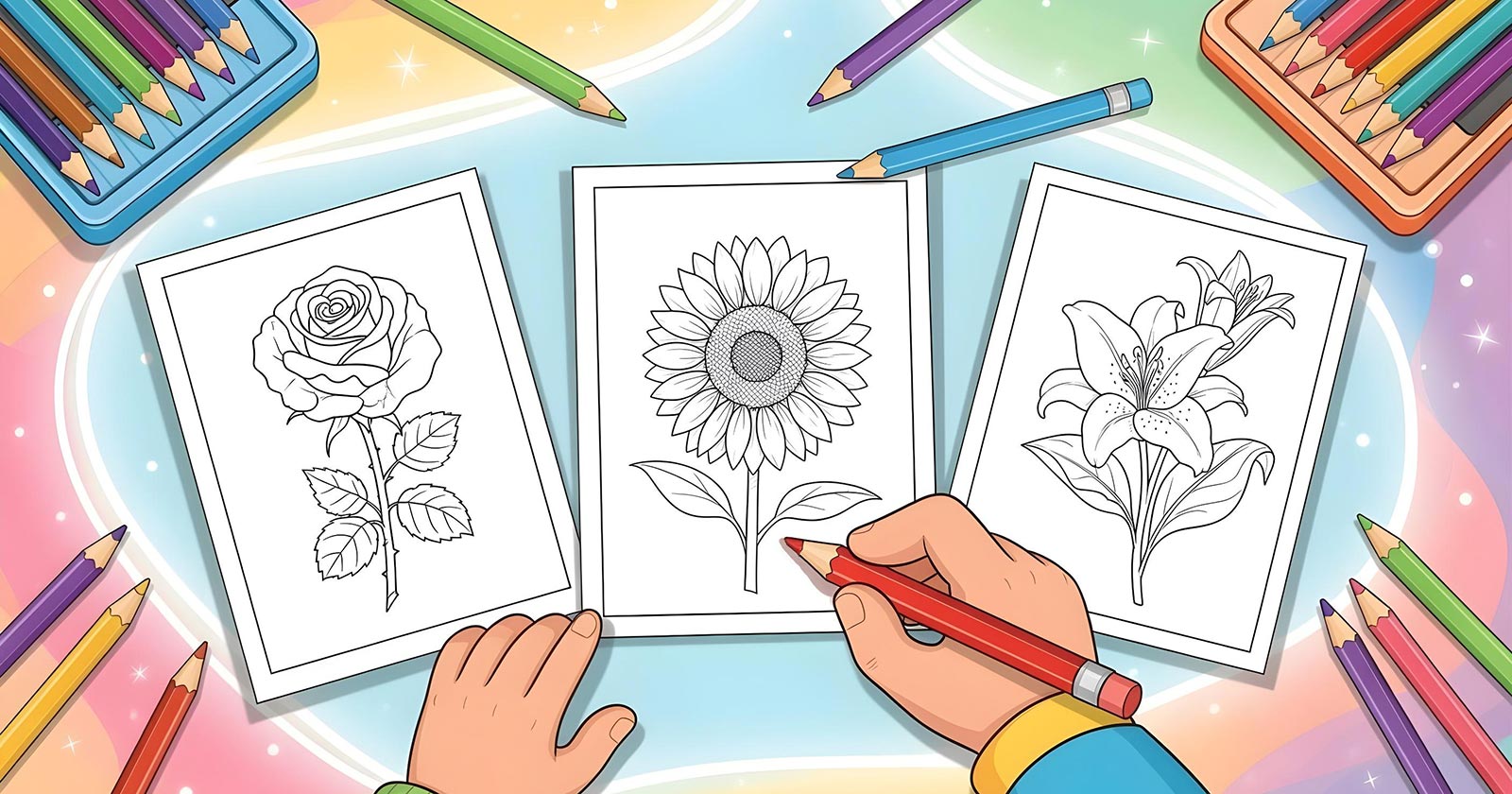 Printable Coloring Pages for Flower