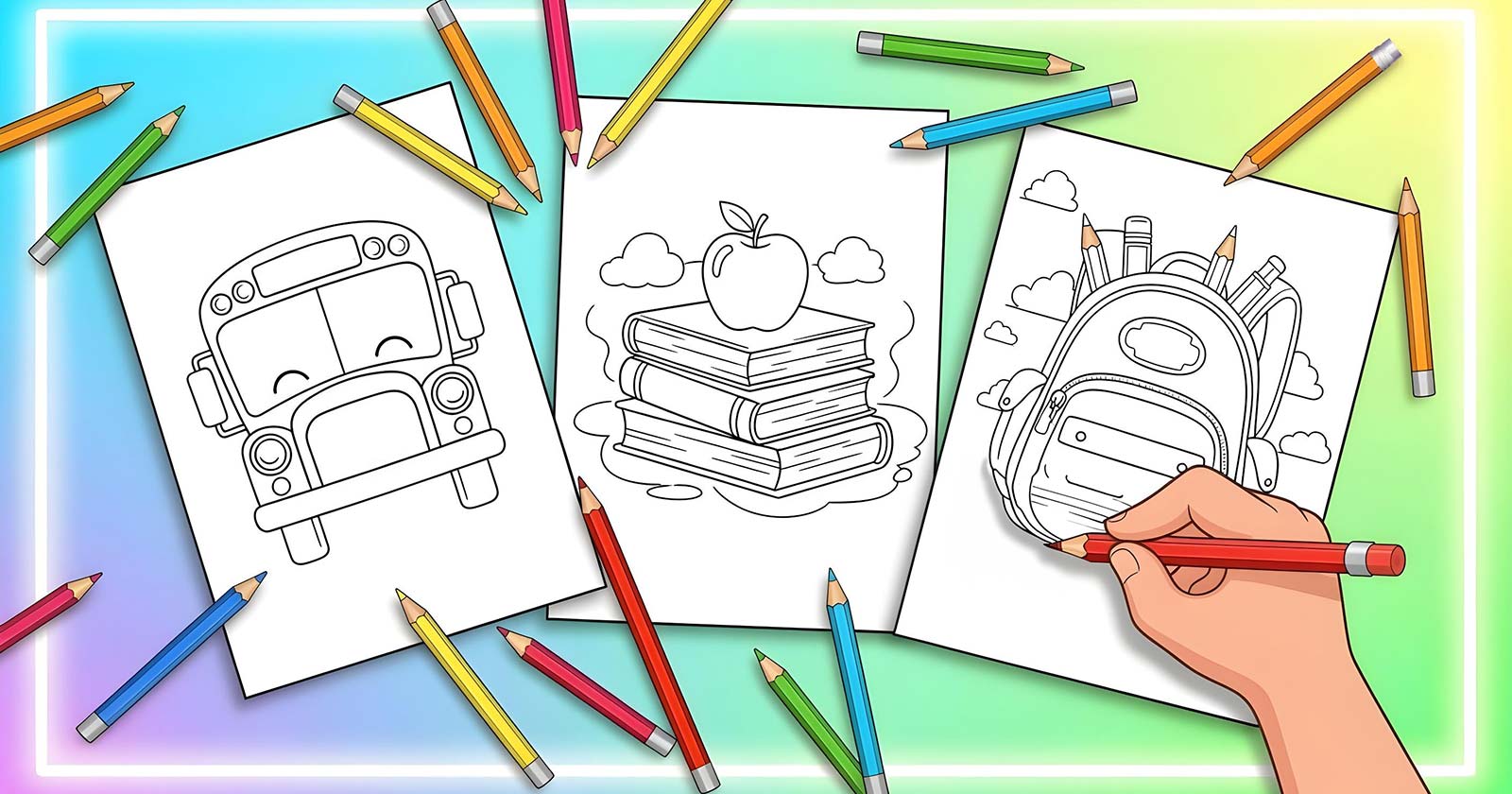 Printable Coloring Pages for Back to School