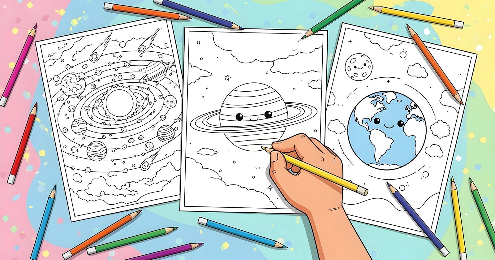 Printable Coloring Pages for Solar System