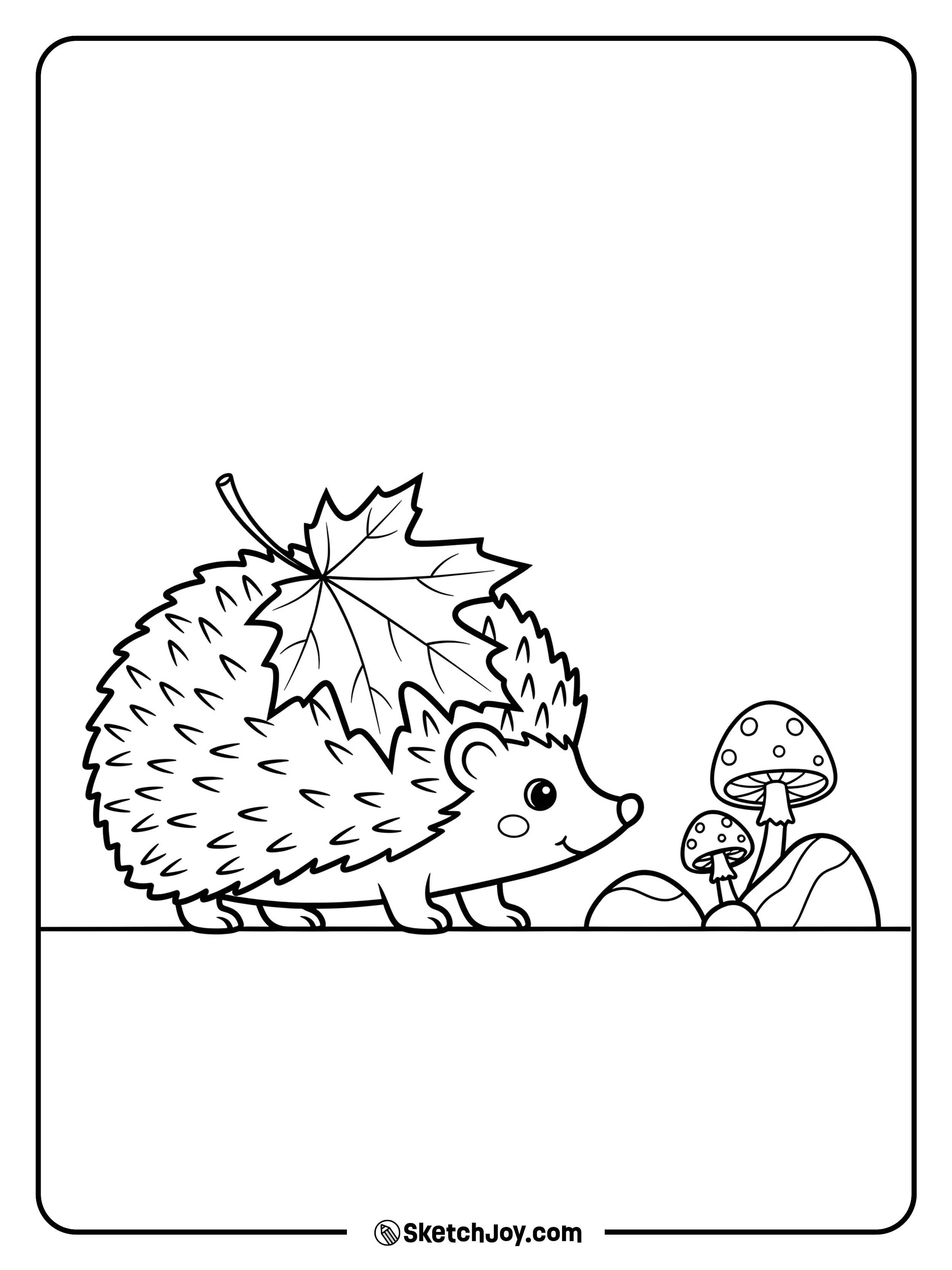 A prickly friend carrying its colorful prize.