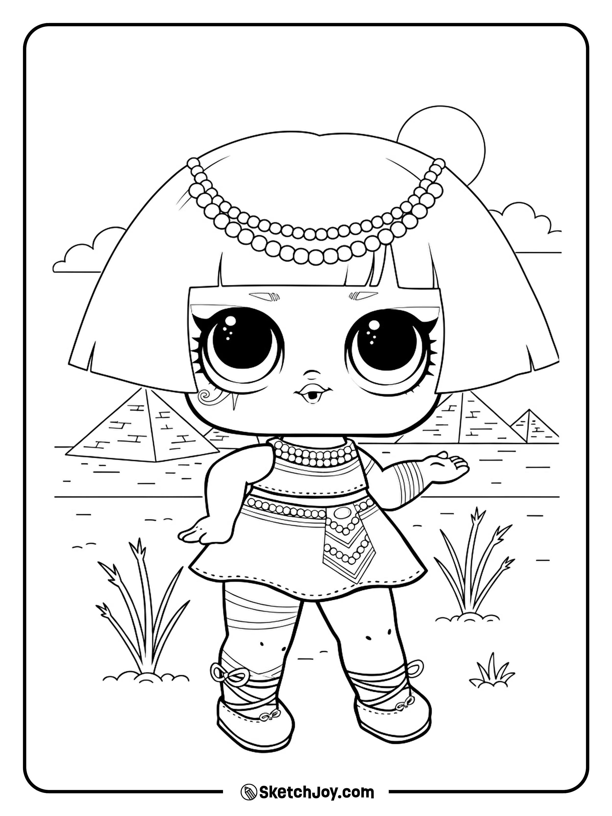 Pharaoh Babe poses in her Egyptian-inspired outfit