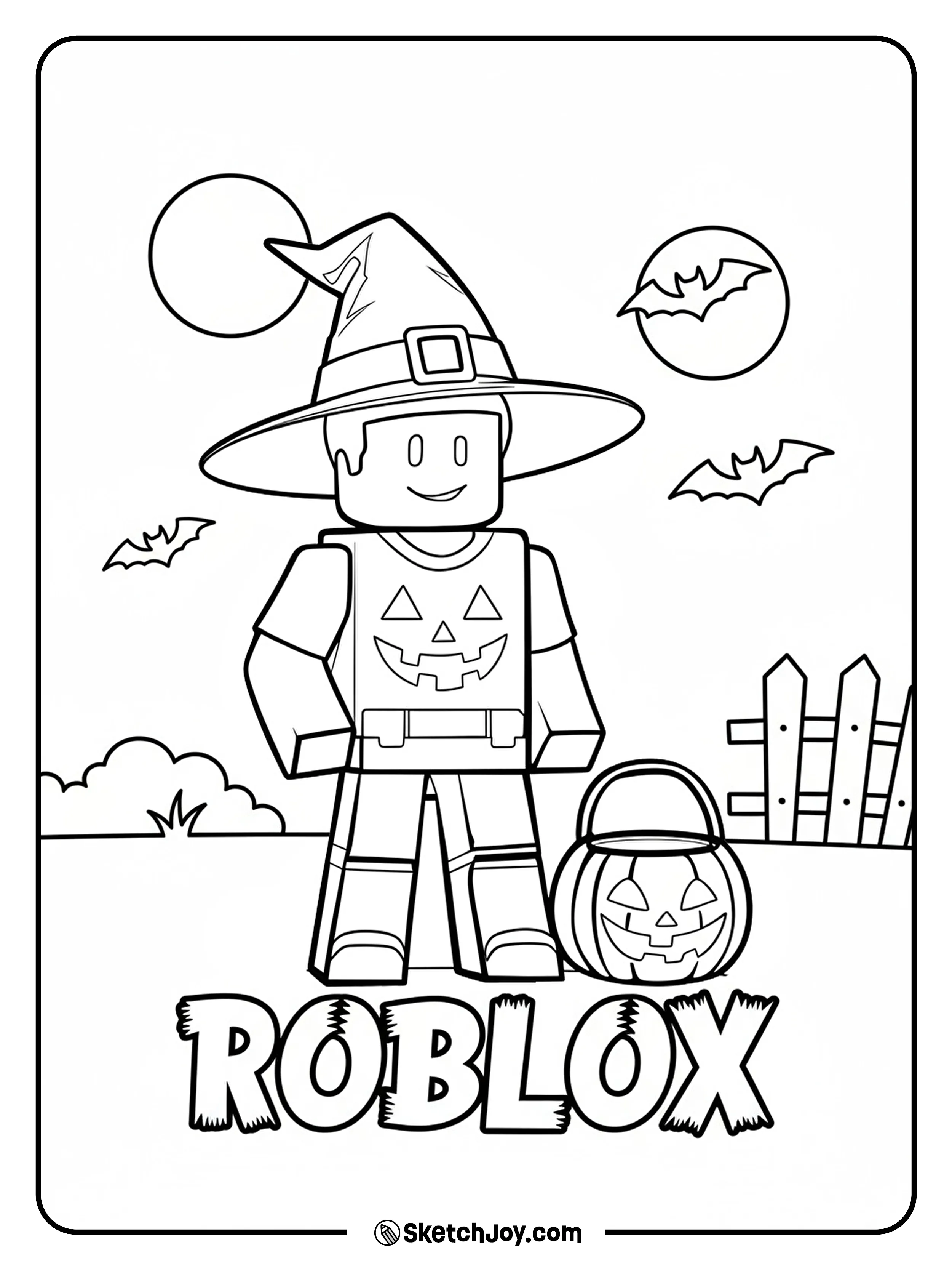 A Roblox character dressed in a pumpkin-themed outfit