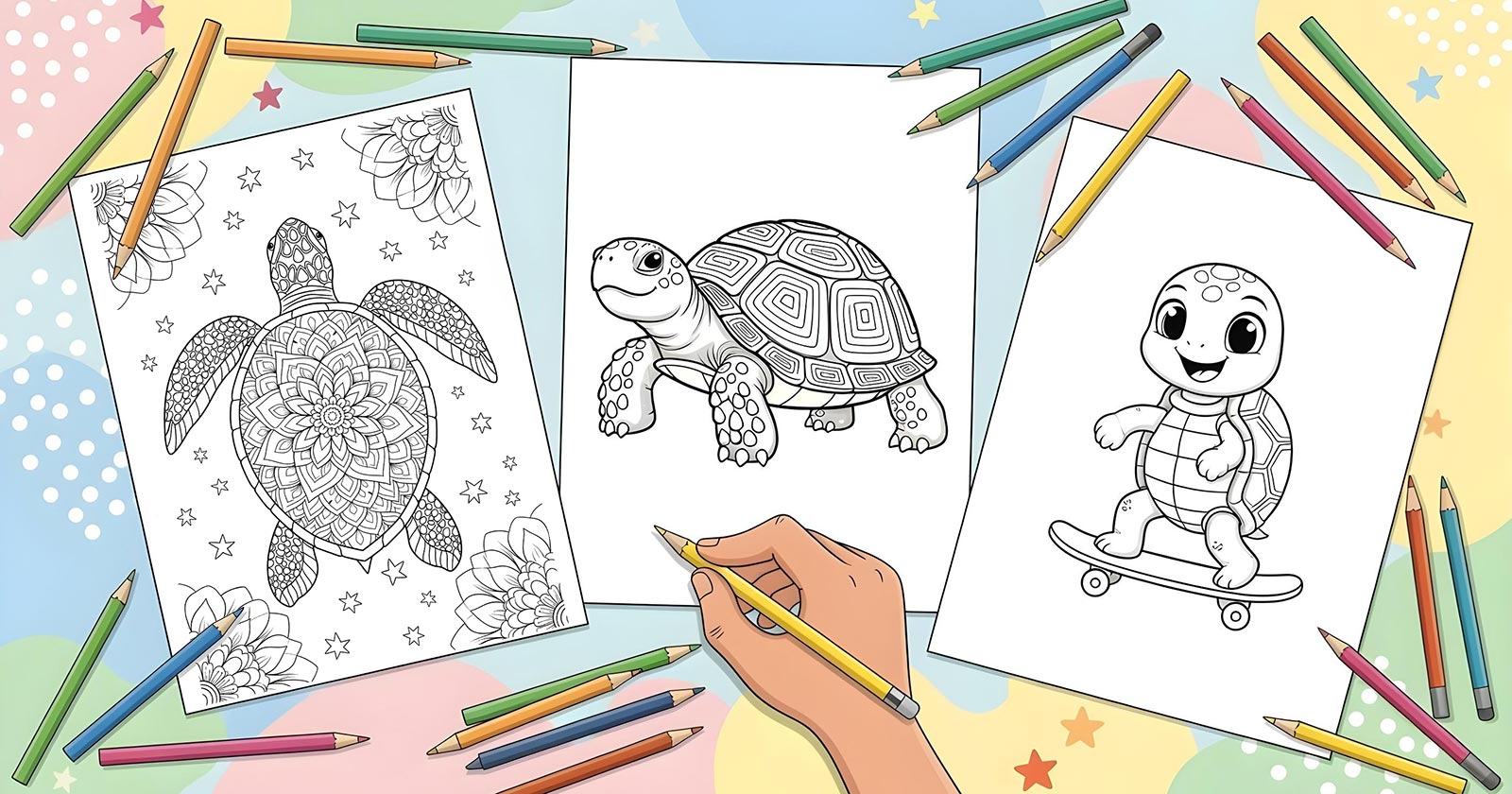 Printable Coloring Pages for Turtle