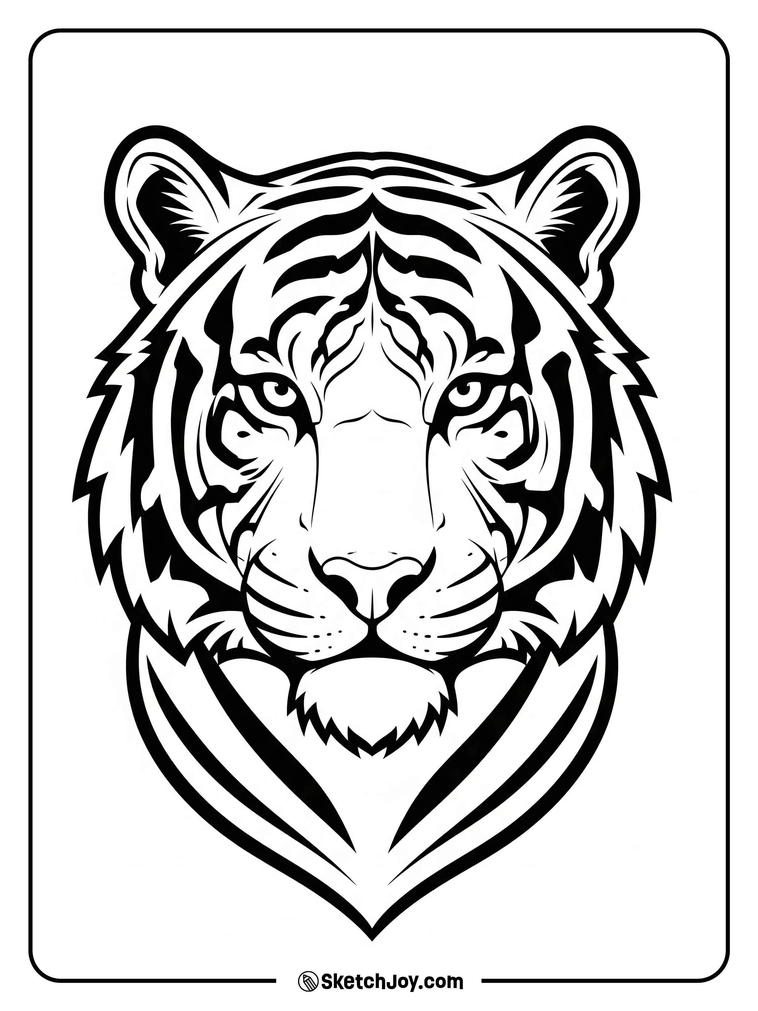 A sharp, bold head design feels like a team logo.