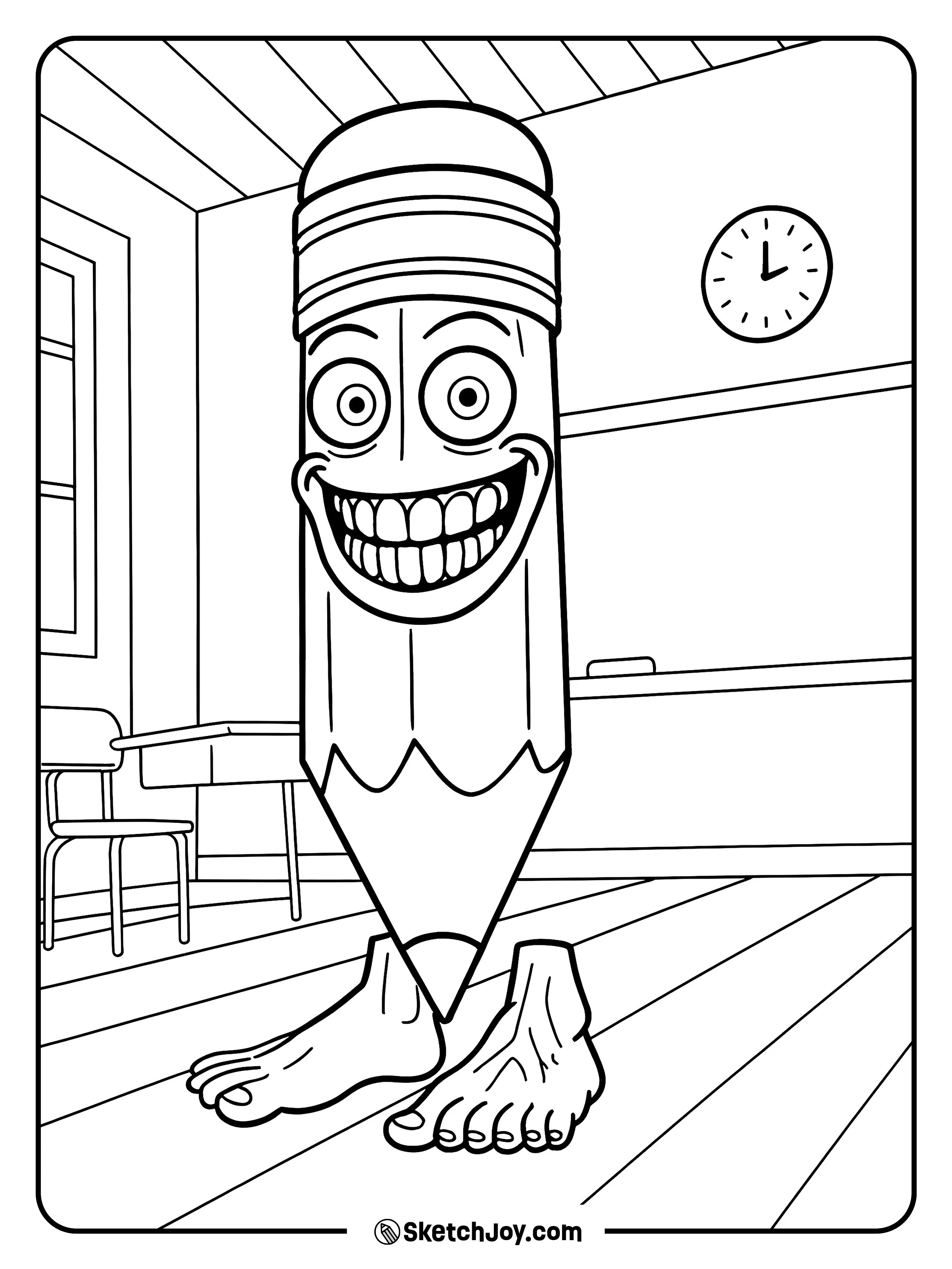 Pakrahmatmamat smiling in the classroom.