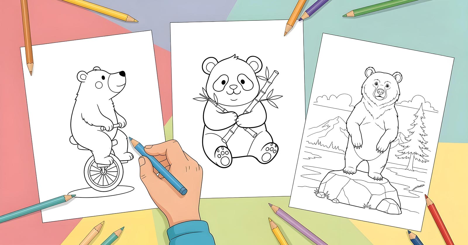 Printable Coloring Pages for Bear