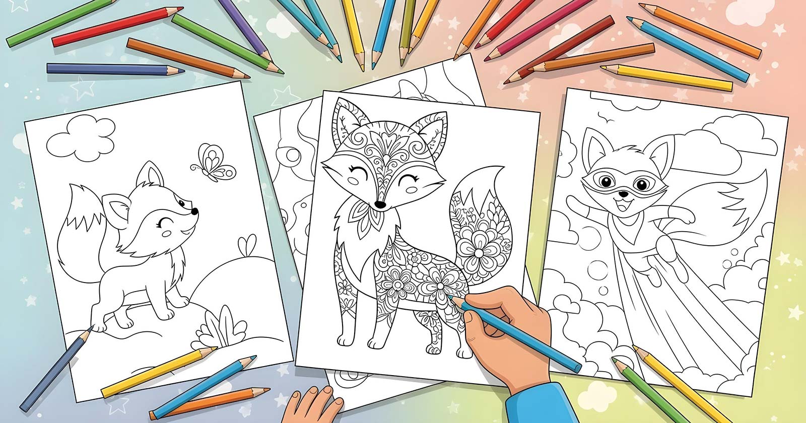 Printable Coloring Pages for Fox