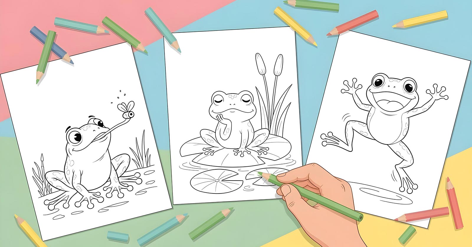 Printable Coloring Pages for Frog