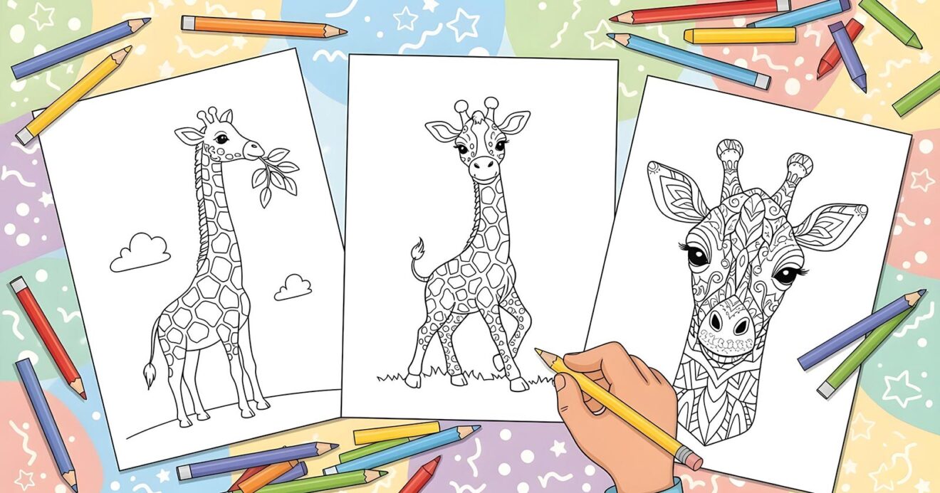 25 Giraffe Coloring Pages (Free Printable PDFs)