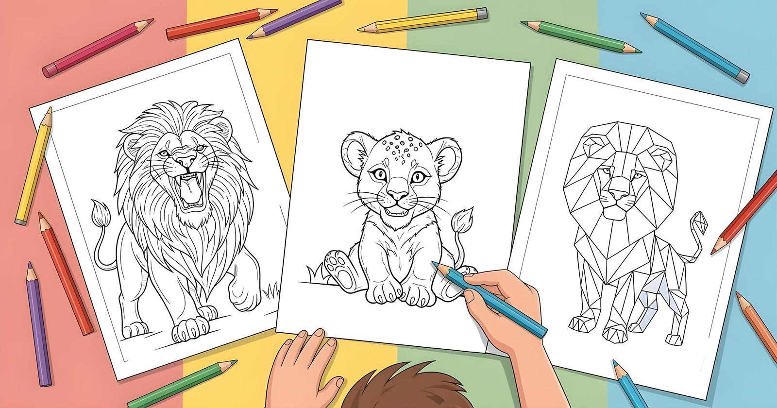Printable Coloring Pages for Lion