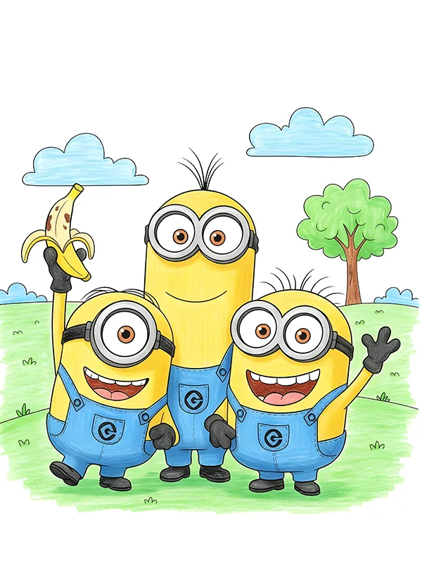Minions Coloring Pages