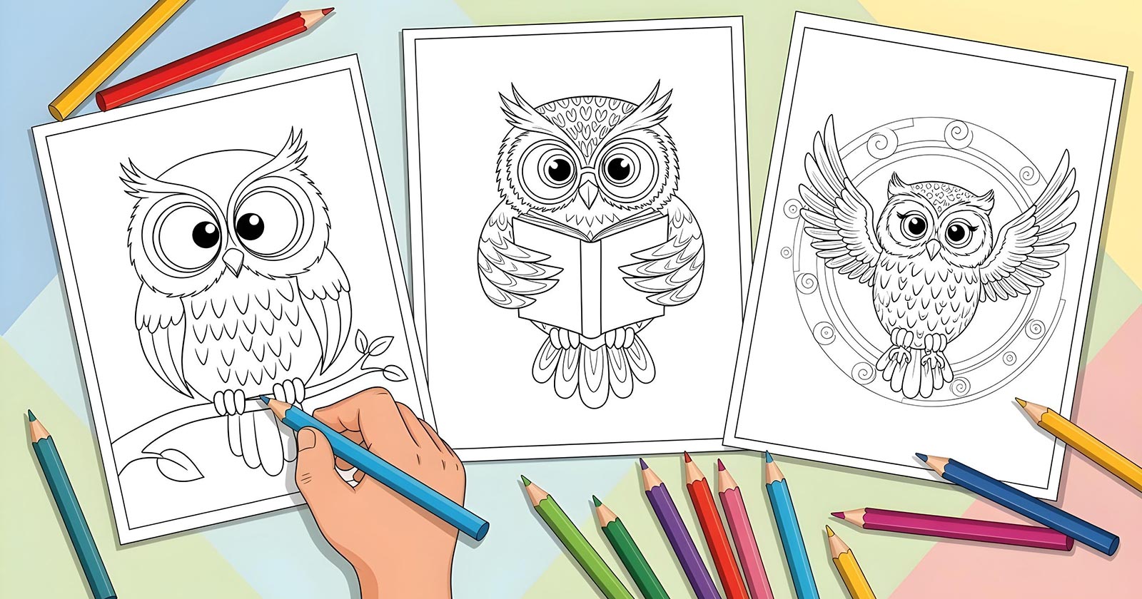 Printable Coloring Pages for Owl