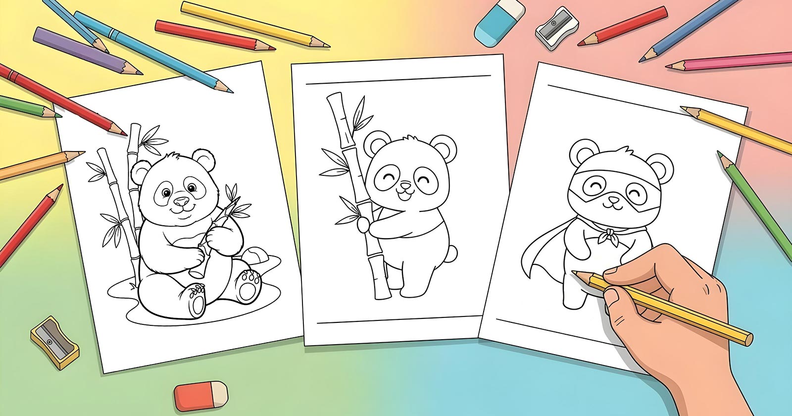 Printable Coloring Pages for Panda