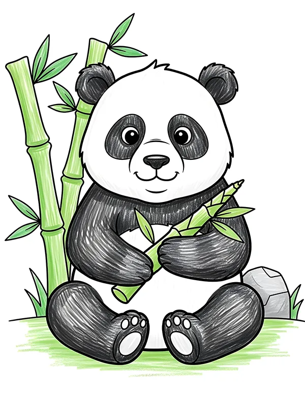 Panda Coloring Pages