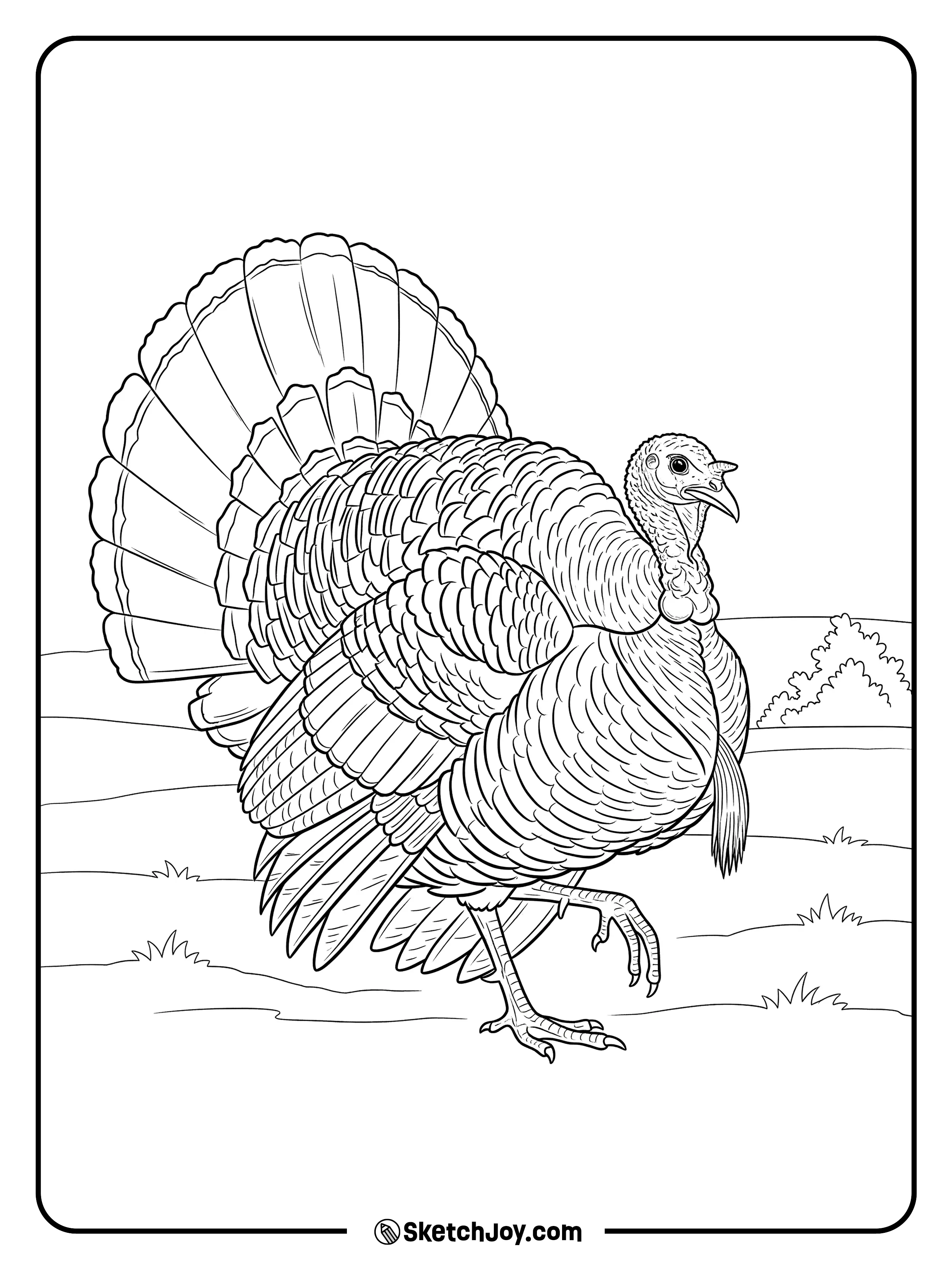 A natural stride shows leg, wing, and tail details.