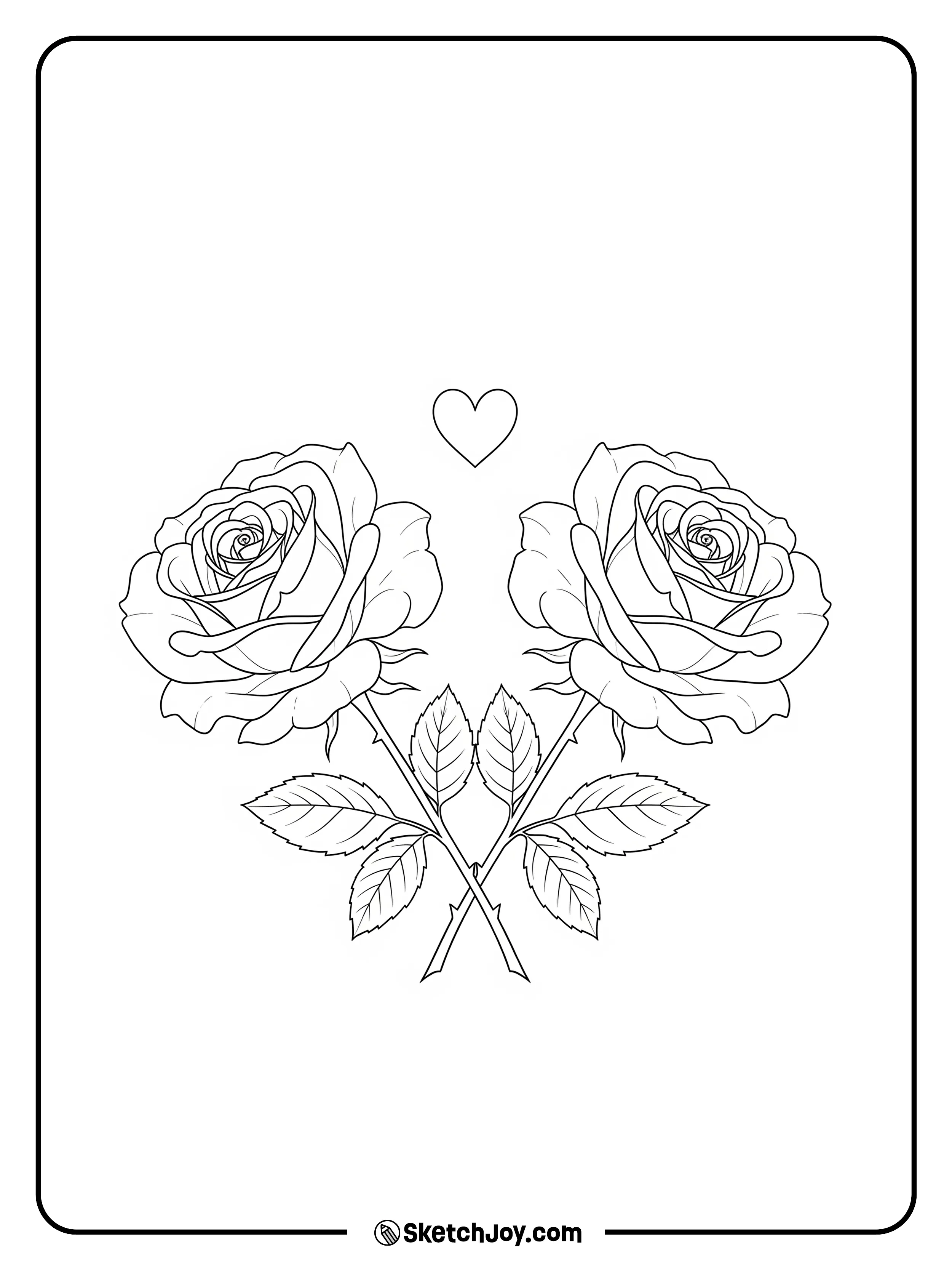 Two blooms cross gently like close friends.