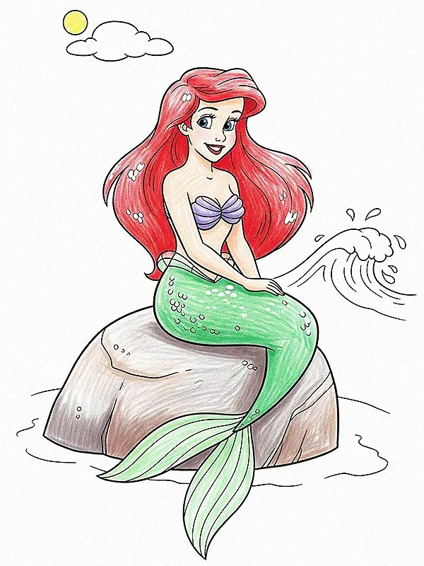 Ariel Coloring Pages