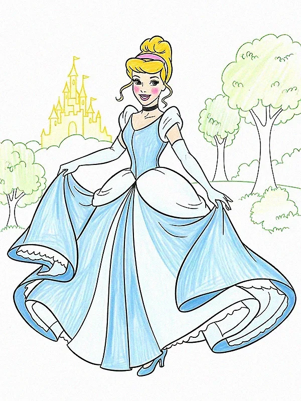 Cinderella Coloring Pages