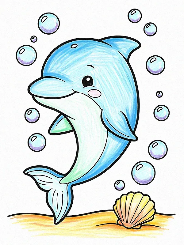 Dolphin Coloring Pages