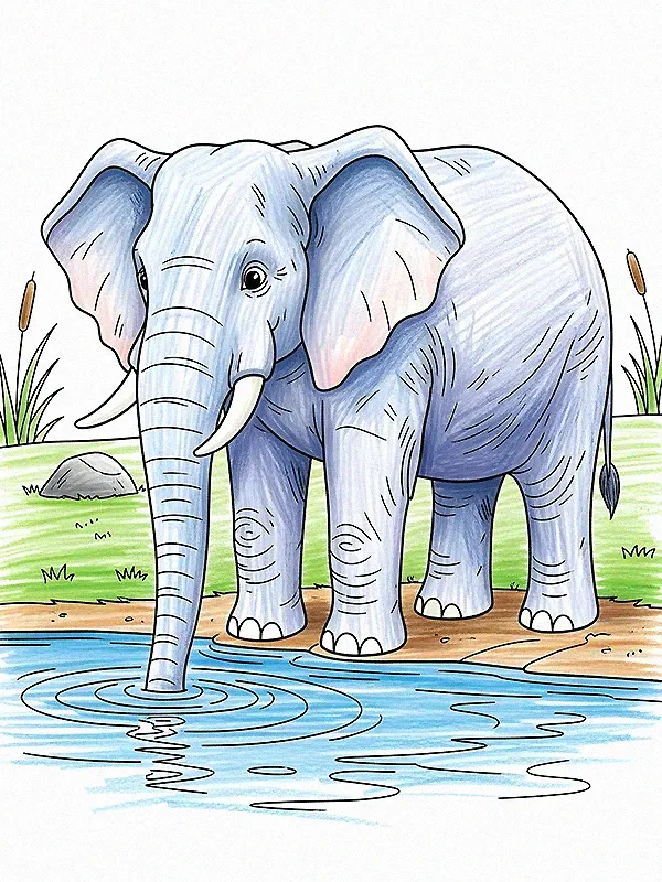 Elephant Coloring Pages