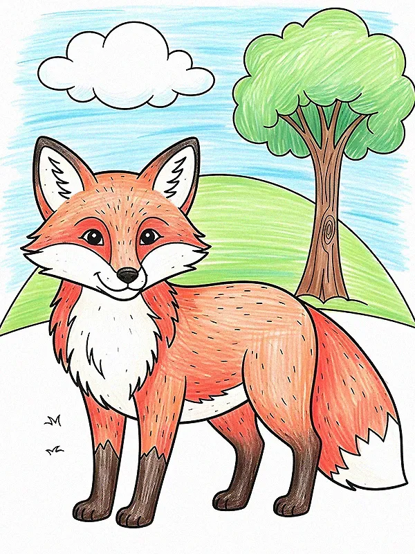 Fox Coloring Pages