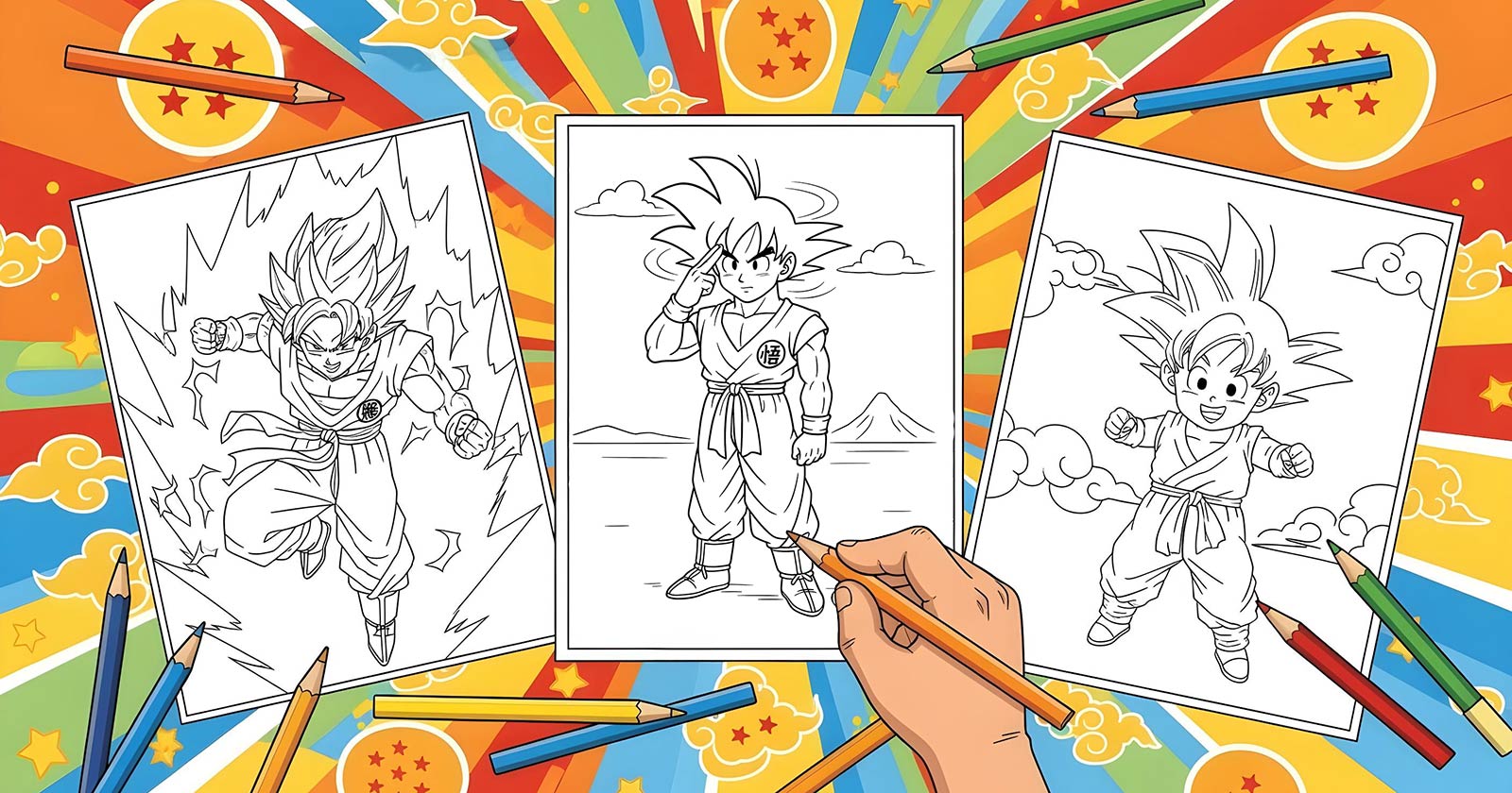 Printable Coloring Pages for Goku