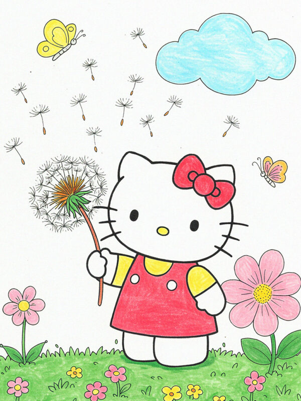 Hello Kitty Coloring Pages