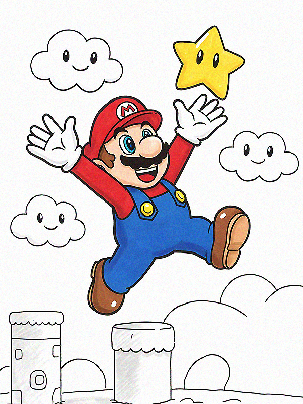 Mario Coloring Pages