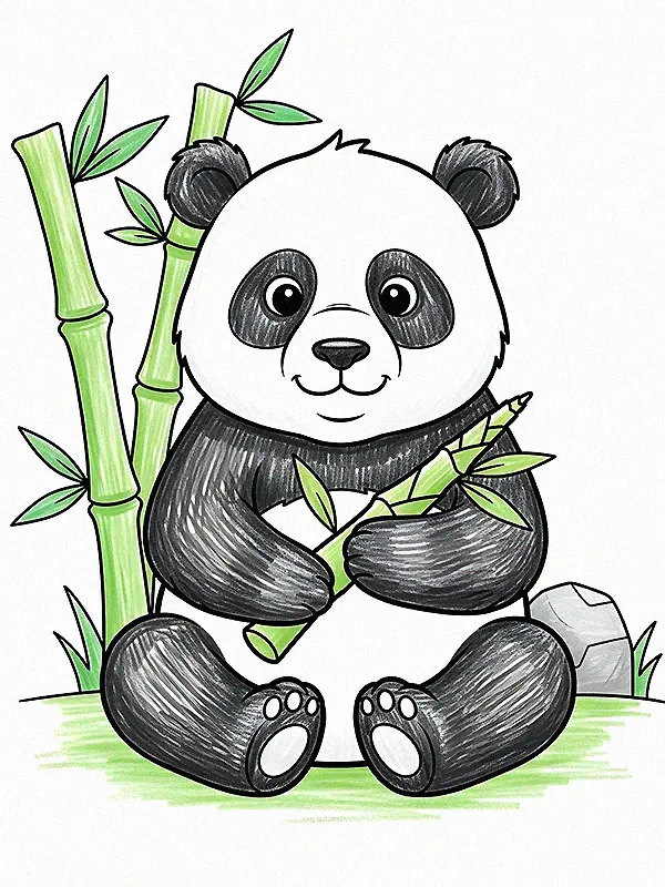 Panda Coloring Pages