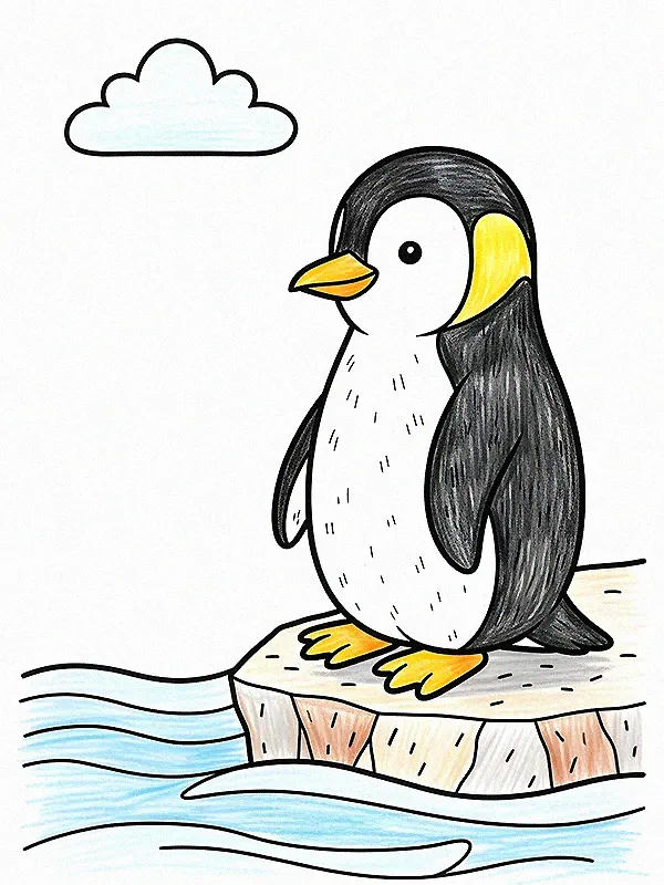 Penguin Coloring Pages