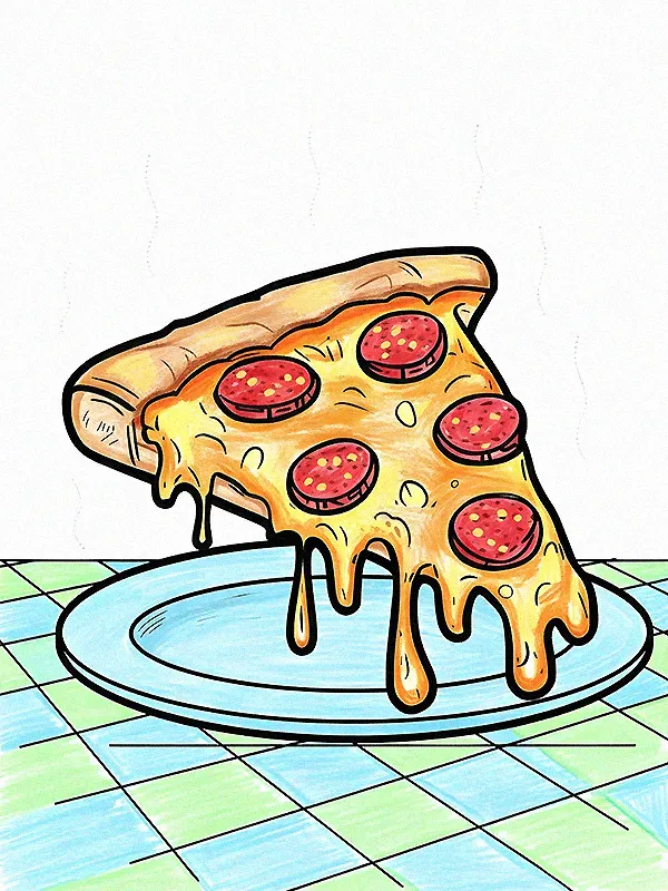 Pizza Coloring Pages