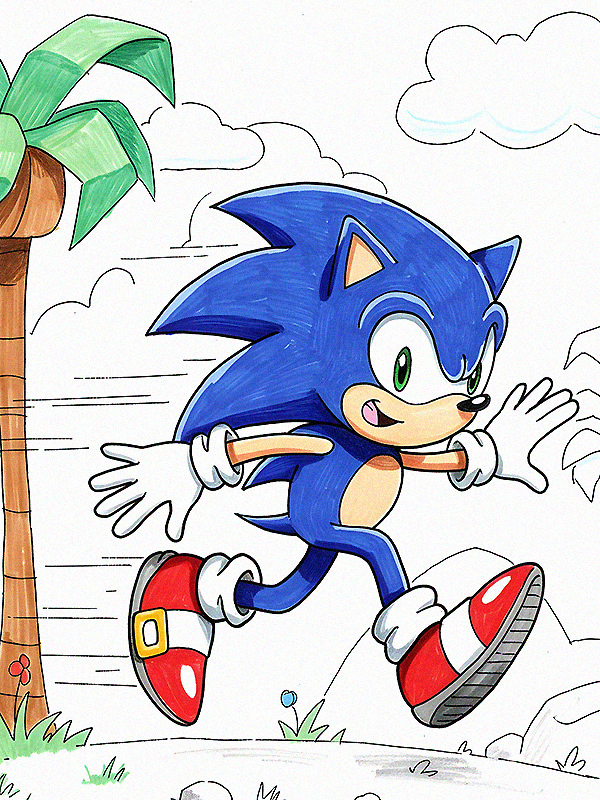 Sonic Coloring Pages