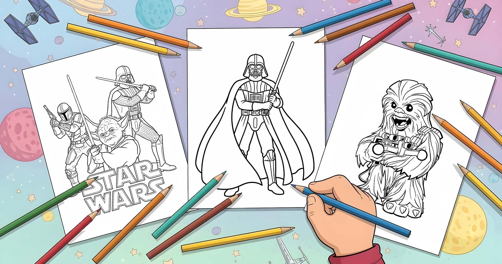 Printable Coloring Pages for Star Wars