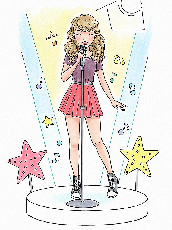 Taylor Swift Coloring Pages
