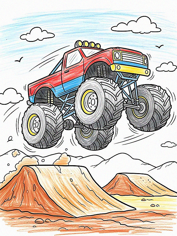 Monster Truck Coloring Pages