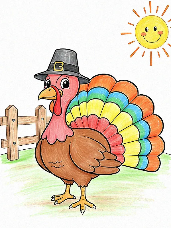 Turkey Coloring Pages