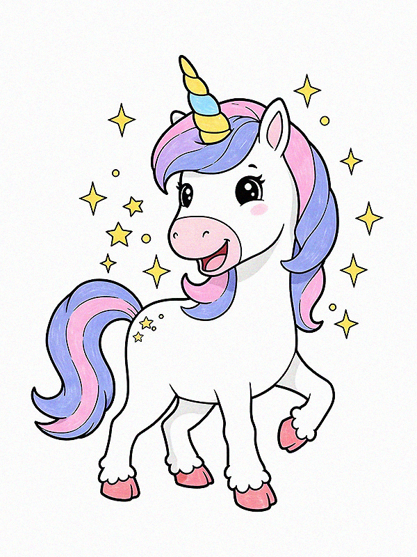 Unicorn Coloring Pages