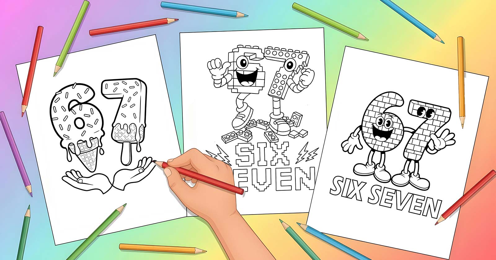 Printable Coloring Pages for Meme 67
