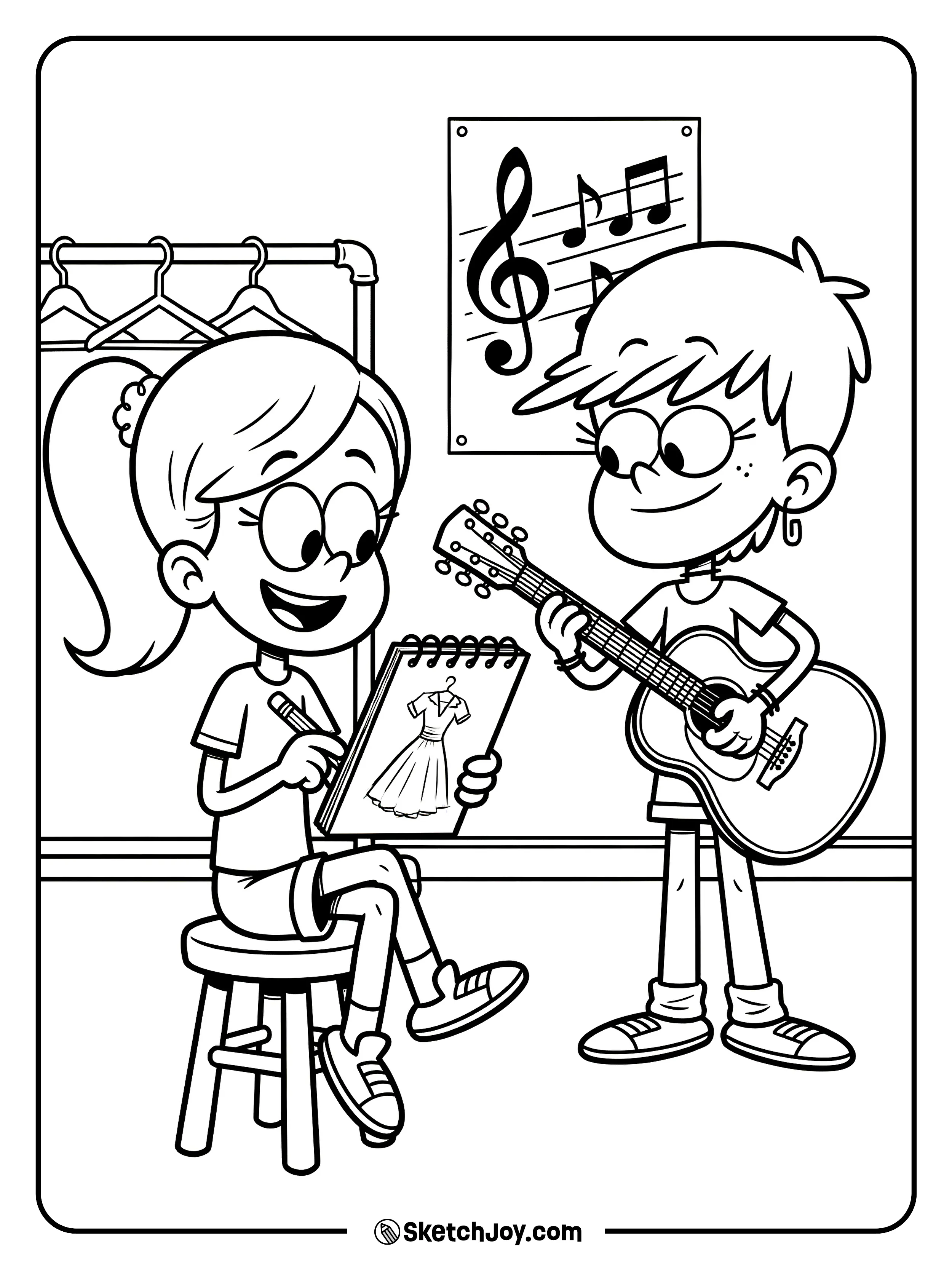 Leni works on style while Luna tests a new song.