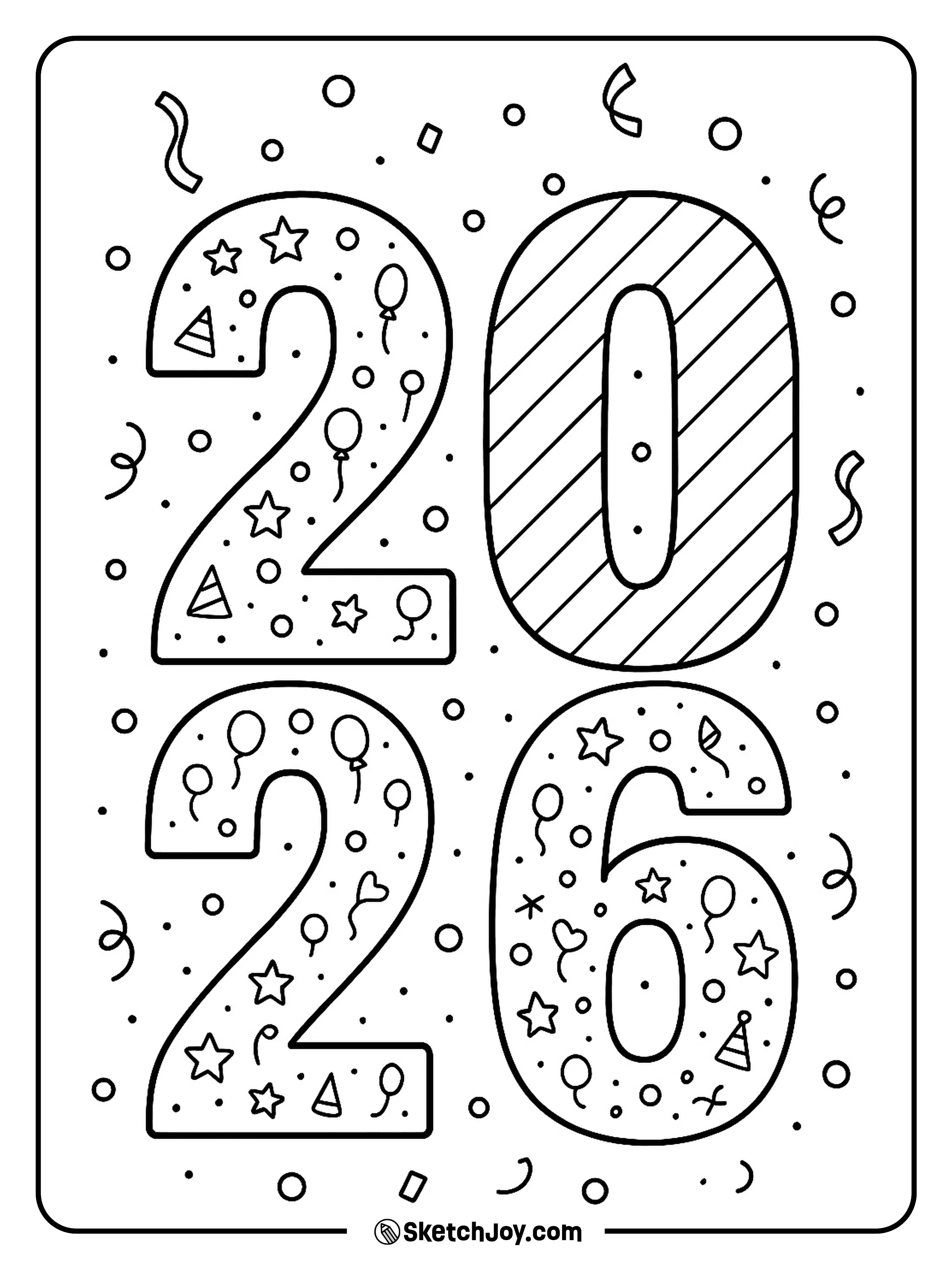 The 2026 numbers are packed with fun patterns and party bits.