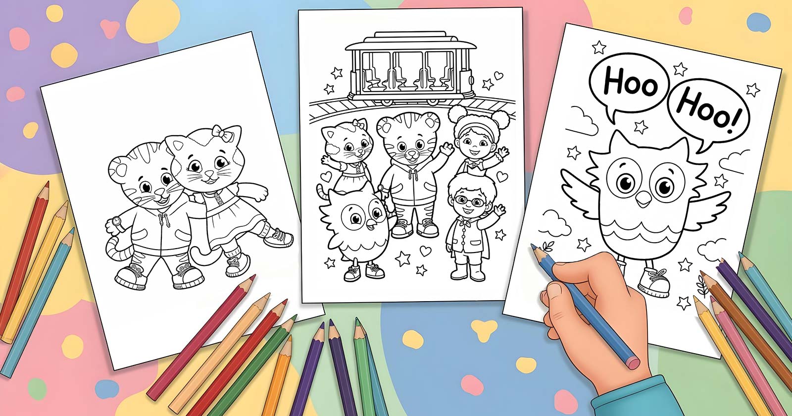 Printable Coloring Pages for Daniel Tiger